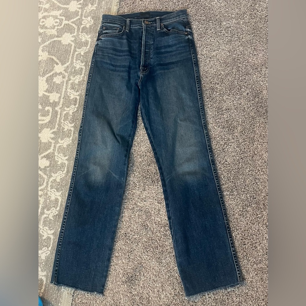 The Tippy Top Frisky Flood Fray in Need For Speed Mother jeans